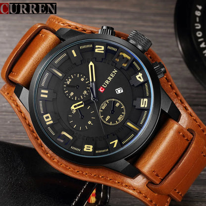 CURREN Men's Watches Top Brand Luxury Fashion&Casual Business Quartz Watch Date Waterproof Wristwatch Hodinky Relogio Masculino