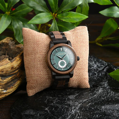 Wood Watch BOBOBIRD Top New Men's Quartz Wristwatch Fashion Business Clock Engraved Watches Custom Logo Great Birthday Gift Box