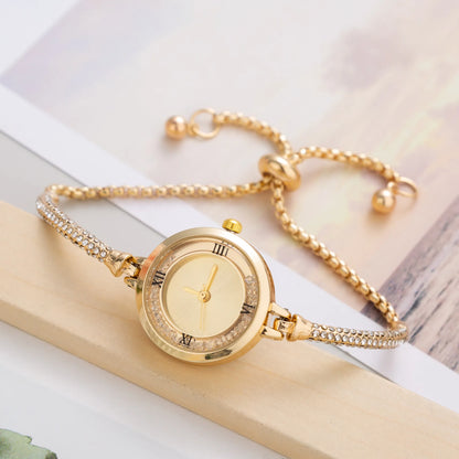 2023 Cute Women Steel Bracelet Watch Quartz Luxury Fashion Small Dial Watches Popular Wristwatch Female Elegant