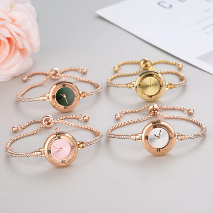 2023 Cute Women Steel Bracelet Watch Quartz Luxury Fashion Small Dial Watches Popular Wristwatch Female Elegant