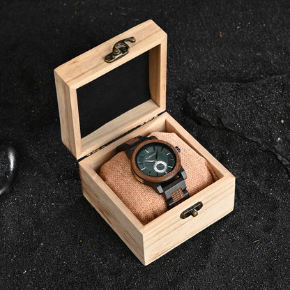 Wood Watch BOBOBIRD Top New Men's Quartz Wristwatch Fashion Business Clock Engraved Watches Custom Logo Great Birthday Gift Box