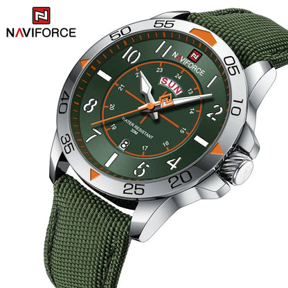 Top Brand NAVIFORCE Men's Watches Waterproof Luxury Business Casual Nylon Strap Quartz Wristwatch Luminous Relogio Masculino